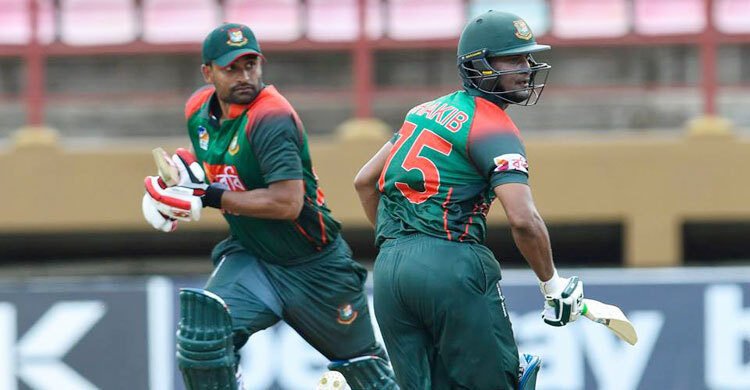 সাকিব-তামিম জুটির ফিফটি