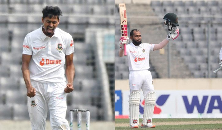 মুশফিক-তাইজুল টেস্ট র‍্যাঙ্কিংয়ে ক্যারিয়ার সেরা অবস্থানে