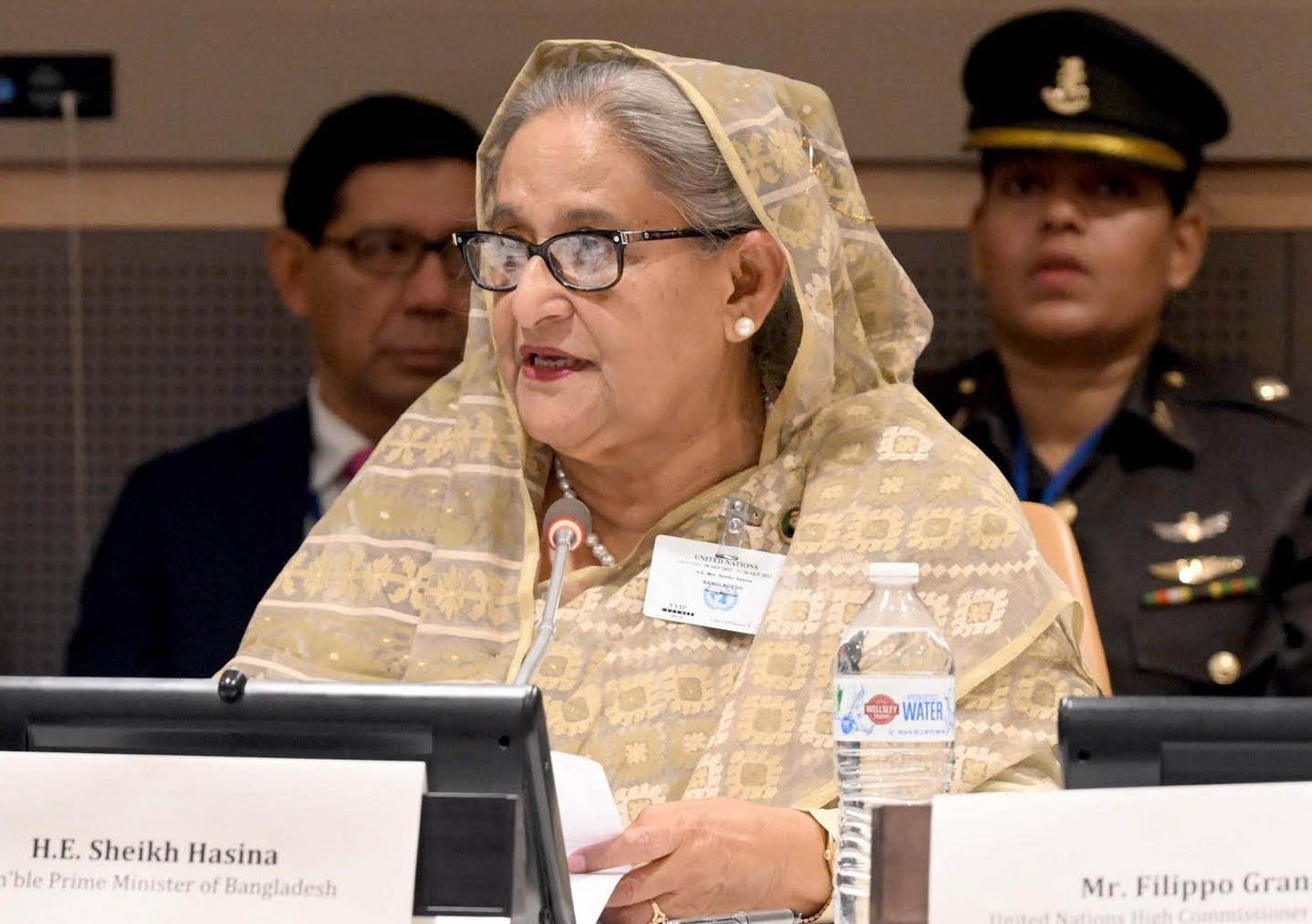 রোহিঙ্গা সংকটের স্থায়ী সমাধানে আন্তর্জাতিক সম্প্রদায়ের প্রতি প্রধানমন্ত্রীর আহ্বান