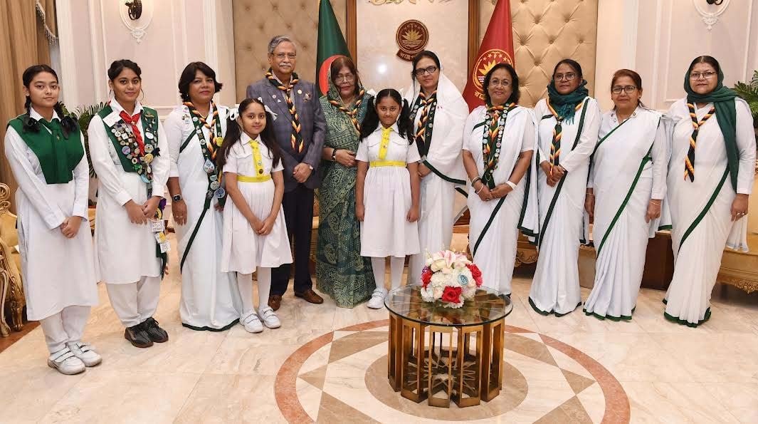 রাষ্ট্রপতি গার্ল গাইডস এর কার্যক্রমকে তৃণমূলে ছড়িয়ে দেওয়ার আহ্বান জানিয়েছেন
