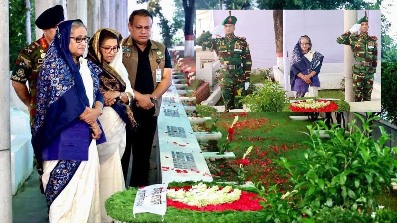 শেখ রাসেলের ৬০তম জন্মদিনে তার সমাধিতে প্রধানমন্ত্রীর শ্রদ্ধা নিবেদন