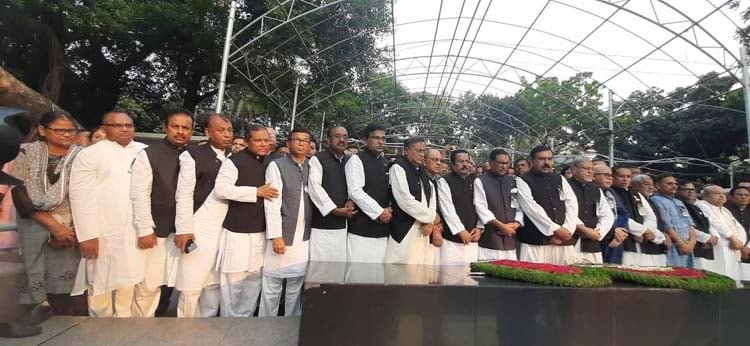 জেল হত্যা দিবসে জাতির পিতা ও জাতীয় চার নেতার প্রতি শ্রদ্ধা