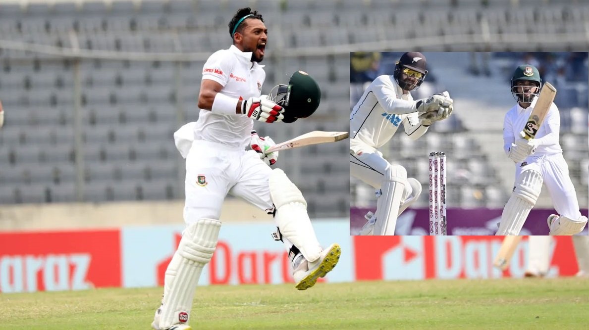 সিলেট টেস্টে শান্তর সেঞ্চুরিতে বাংলাদেশের লিড ২০৫ রান