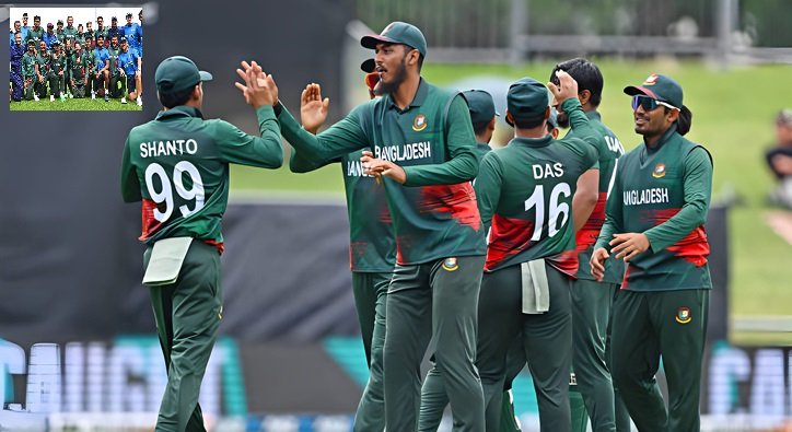 শরিফুল ও তানজিমের আগুন ঝরা বোলিং-এ জয় বাংলাদেশের