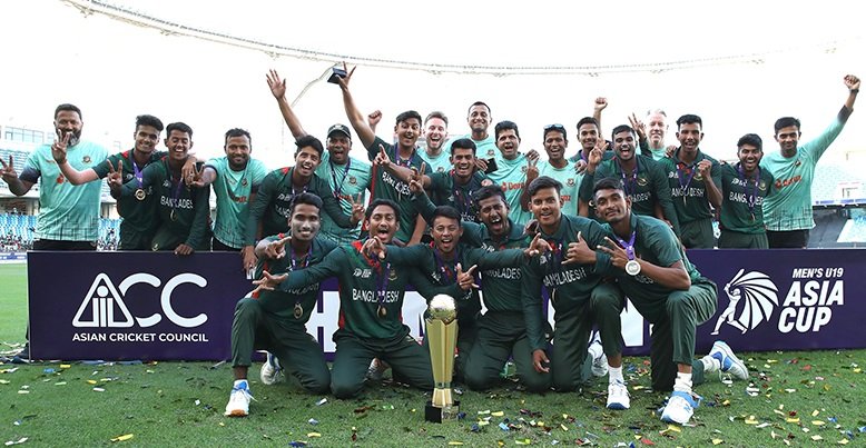 যুব এশিয়া কাপে চ্যাম্পিয়ন বাংলাদেশ দলকে রাষ্ট্রপতি  ও প্রধানমন্ত্রীর অভিনন্দন