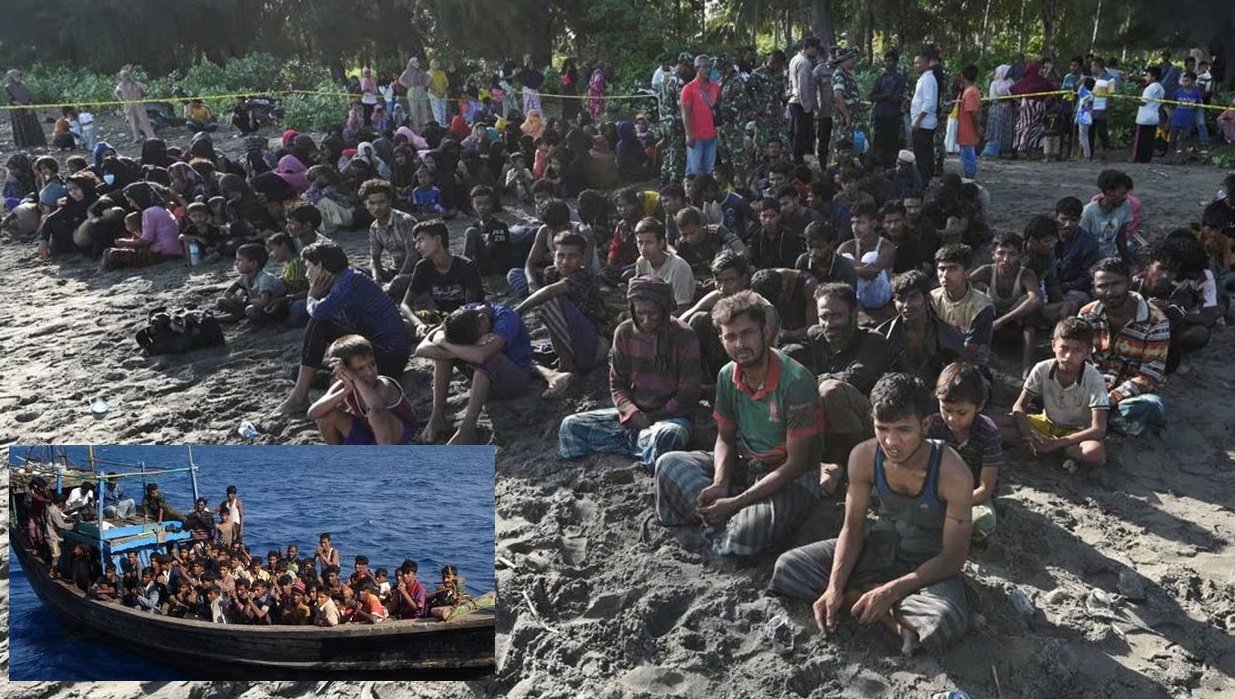 মিয়ানমারের ৪০০ নিপীড়িত রোহিঙ্গা এখন ইন্দোনেশিয়ার আচেহ প্রদেশে
