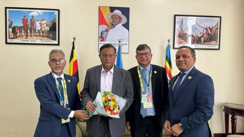 ১৯তম শীর্ষ সম্মেলনে যোগ দিতে উগান্ডায় পৌঁছেছেন পররাষ্ট্রমন্ত্রী