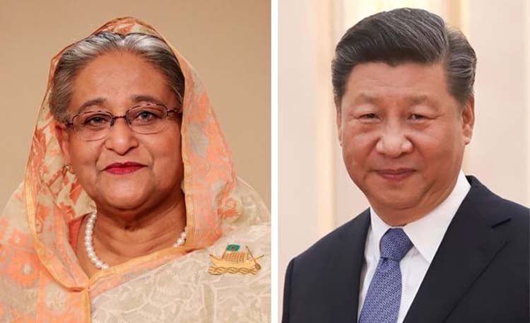 প্রধানমন্ত্রী শেখ হাসিনাকে চীনের প্রেসিডেন্টের অভিনন্দন