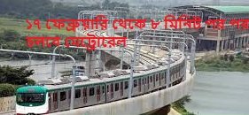 ১৭ ফেব্রুয়ারি থেকে ৮ মিনিট পর পর চলবে মেট্রোরেল
