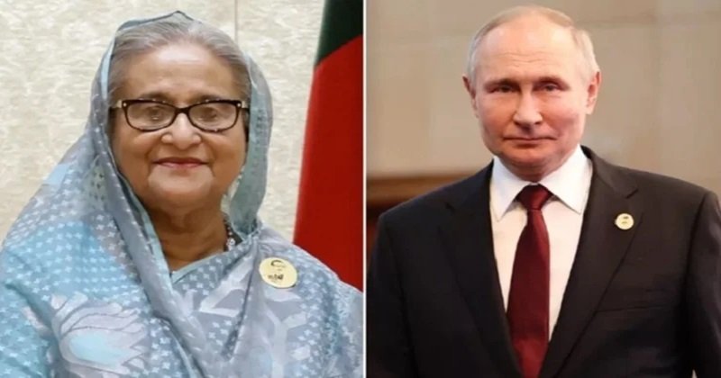 পুতিনকে অভিনন্দন জানিয়েছেন শেখ হাসিনা