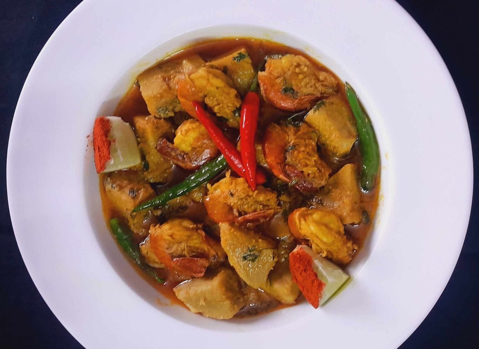 রান্না: মান কচু দিয়ে চিংড়ি