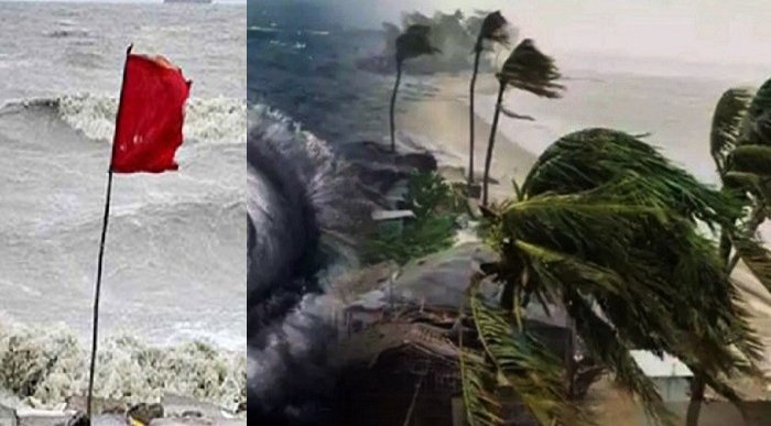 মহাবিপৎসংকেত নামিয়ে উপকূলে দেওয়া হয়েছে ৩ নম্বর সতর্ক সংকেত