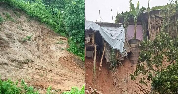 উখিয়ায় রোহিঙ্গা ক্যাম্প এলাকায় পাহাড় ধসে ৯ জনের মৃত্যু