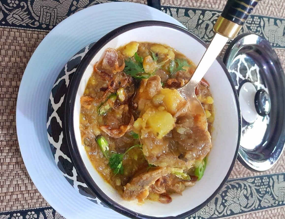রান্না:গরুর মাংসের আলুঘাটি
