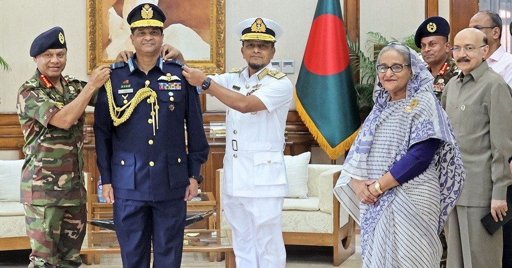নবনিযুক্ত বিমান বাহিনী প্রধান হিসেবে নিয়োগ পেলেন হাসান মাহমুদ খাঁন