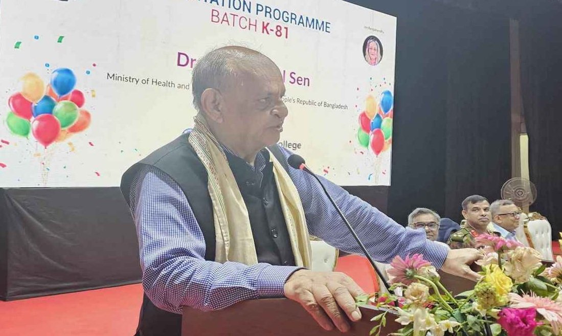 একজন যোগ্য চিকিৎসক হিসেবে নিজেদের গড়ে তুলতে হবে: স্বাস্থ্যমন্ত্রী