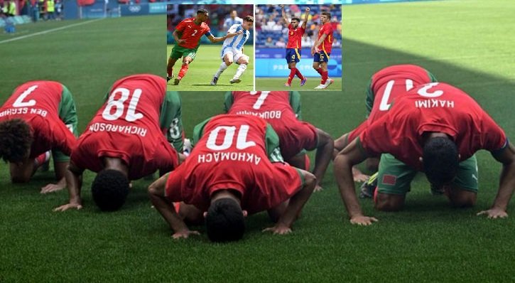 অলিম্পিক ফুটবলে আর্জেন্টিনাকে ২-১ গোলে হারিয়েছে মরক্কো