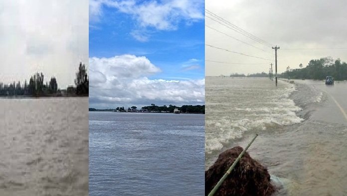 Water of five rivers flowing over the danger zone - National - 2 July 2024
