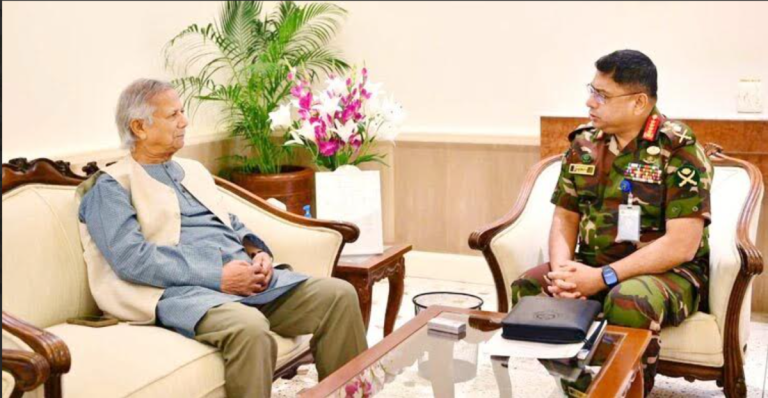 www.HelloBangla.News | প্রধান উপদেষ্টার সঙ্গে সেনাবাহিনী প্রধানের বৈঠক বৈঠকে প্রধান উপদেষ্টা বর্তমান পরিস্থিতিতে বেসামরিক প্রশাসনকে সহায়তায়